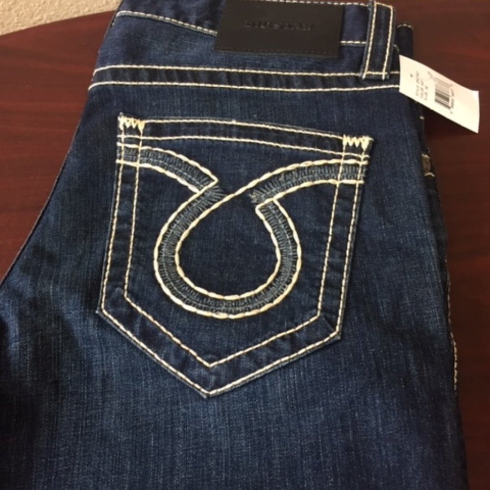 NWT Big Star Union Regular Straight Leg Jeans Denim Distressed Jeans - Picture 2 of 10